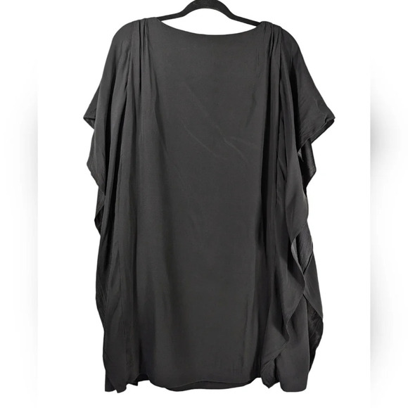 Suzi Chin for Maggy Boutique Black SILK Dolman Sleeve Layered Sheer Mini Dress 4 - Picture 8 of 14